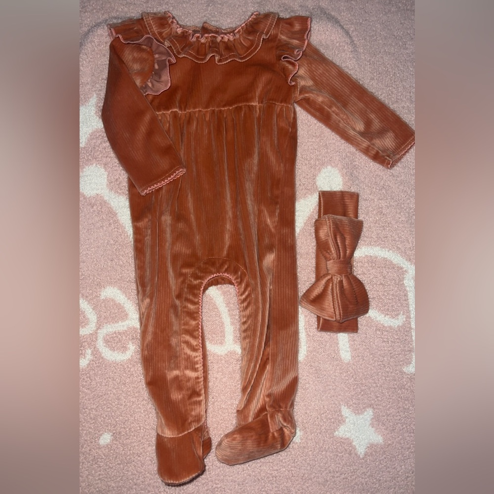 Mud Pie Baby Onesie With Bow